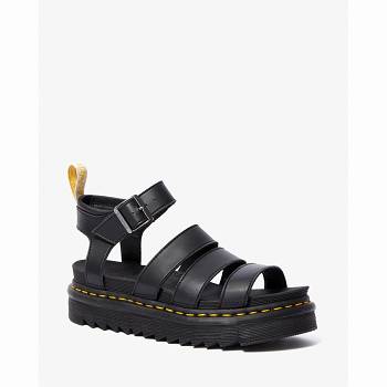 Dr Martens Vegan Blaire Felix Gladiator - Cierne Sandale Damske, DR0393